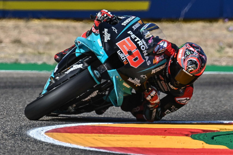 Fabio Quartararo am Freitag in Aragón