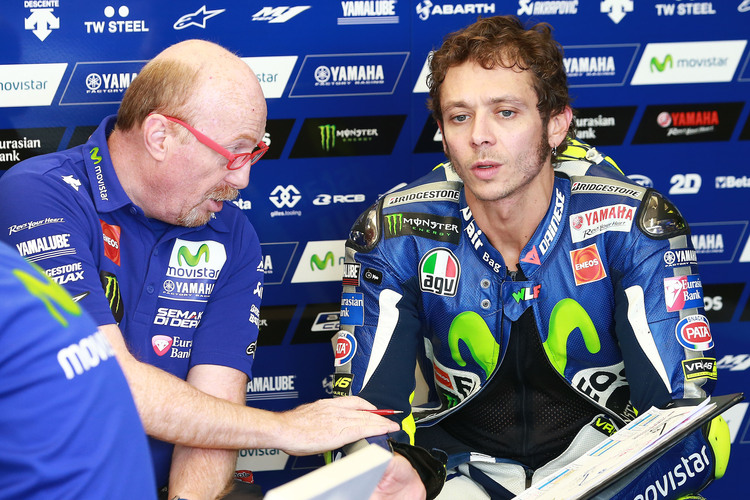 Valentino Rossi mit Crew-Chief Silvano Galbusera