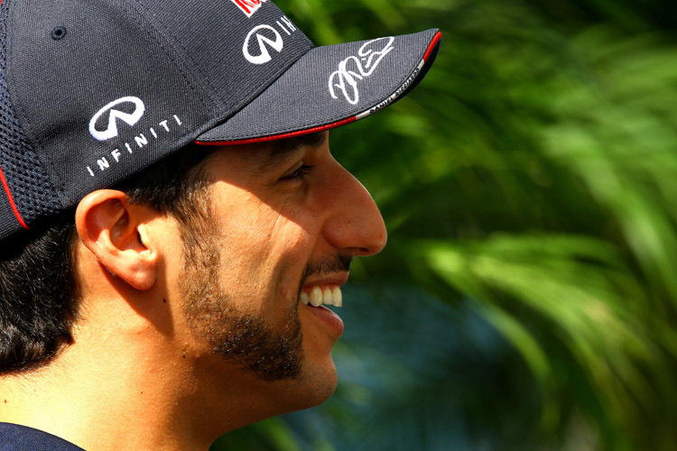 Red Bull Racing-Pilot Daniel Ricciardo ist nach dem Trainingsfreitag in Austin zufrieden: «Insgesamt war die Rennsimulation nicht schlecht, auch mit wenig Sprit waren wir verhältnismässig schnell unterwegs»