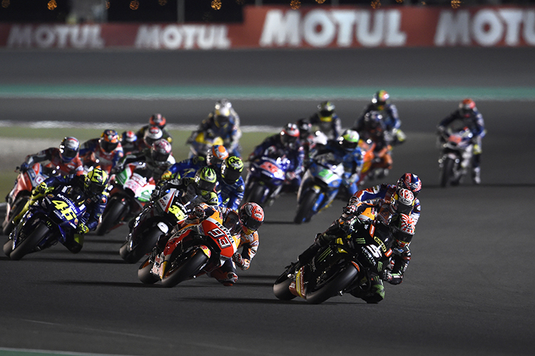 Johann Zarco führte das MotoGP-Feld in Katar an
