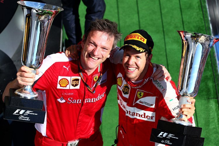 James Allison mit Sebastian Vettel