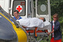 Sachsenring 2013: Dani Pedrosa wird zum Helikopter gebracht