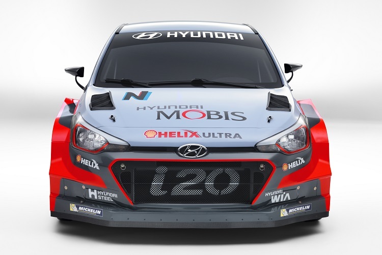 Der neue Hyundai i20 WRC von vorne