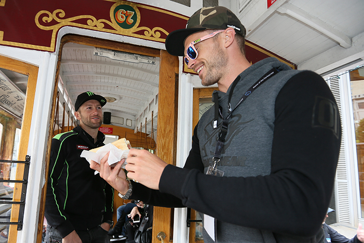 Tom Sykes (li.) und Leon Camier