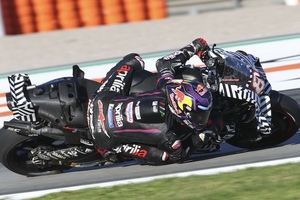 Schneller als im Rennen: Martin mit Bezzecchi-Chassis)