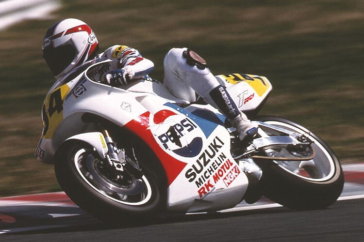 Kevin Schwantz gewann 1989 mit der Suzuki RGV500 sechs Grand Prix