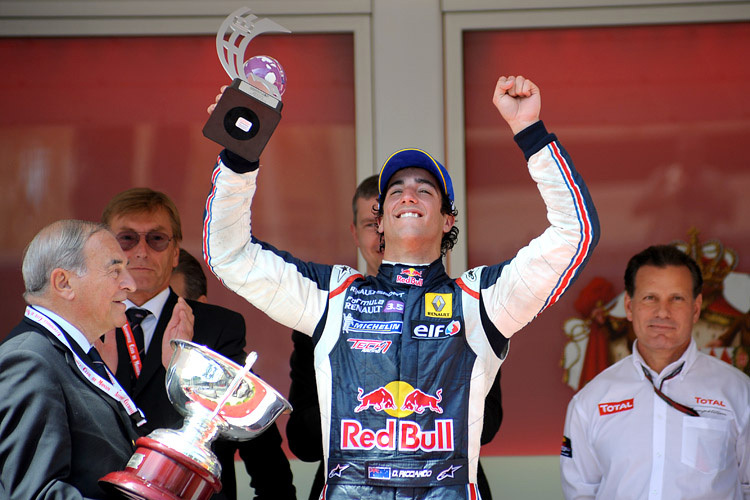 Daniel Ricciardo im Siegestaumel