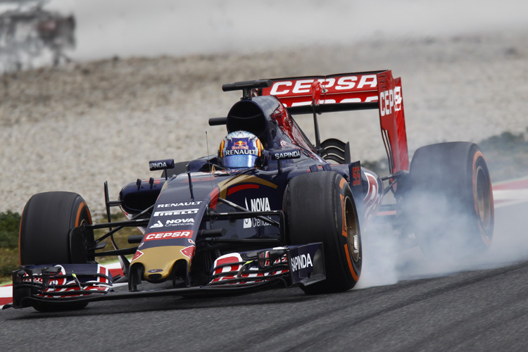 Carlos Sainz im verbesserten Toro Rosso
