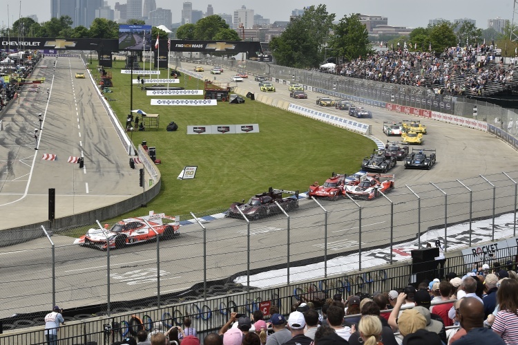 Acura DPi vorne beim IMSA-Rennen 2019 in Detroit