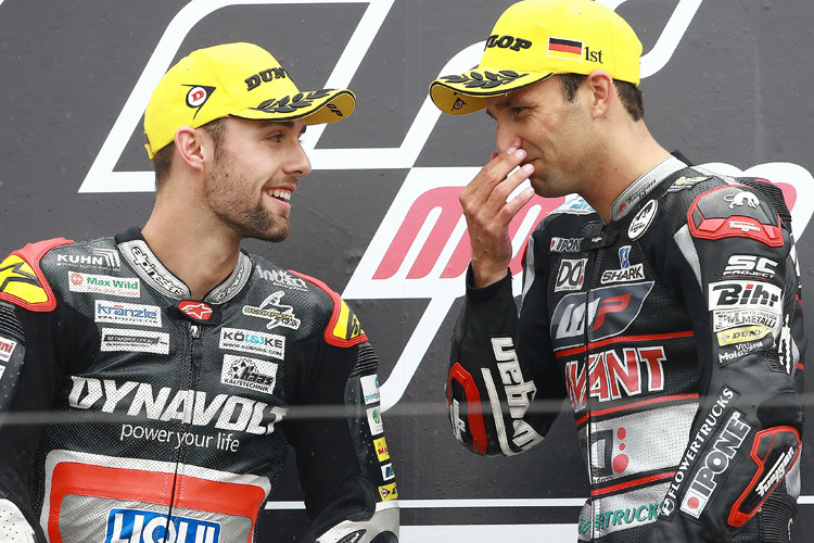 2017 ein Team: Jonas Folger (li.) und Johann Zarco