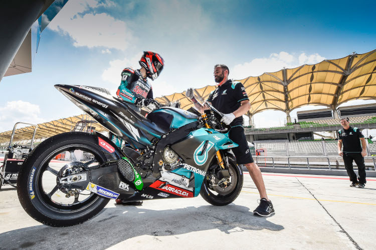 MotoGP-Rookie Fabio Quartararo beim offiziellen Sepang-Test 2019