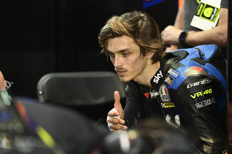 Luca Marini in seiner Box