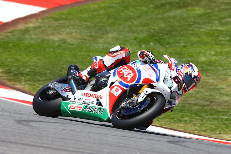 Jonathan Rea presste seine Honda in Portimao aus