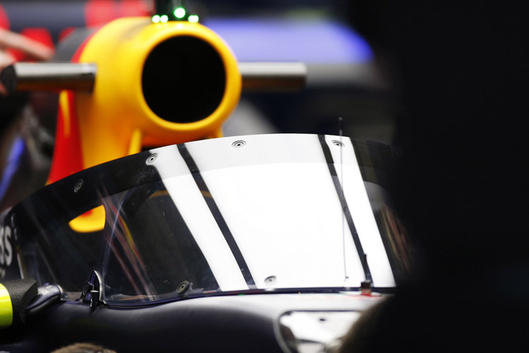 Red Bull Racing hat das neue Schutzsystem schon montiert