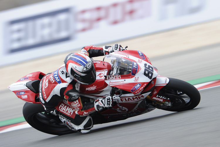 Erfreulich schnell: Ducati-Werksfahrer Ayrton Badovini