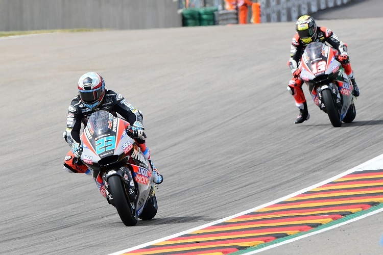 Das IntactGP-Duo Marcel Schrötter und Tom Lüthi