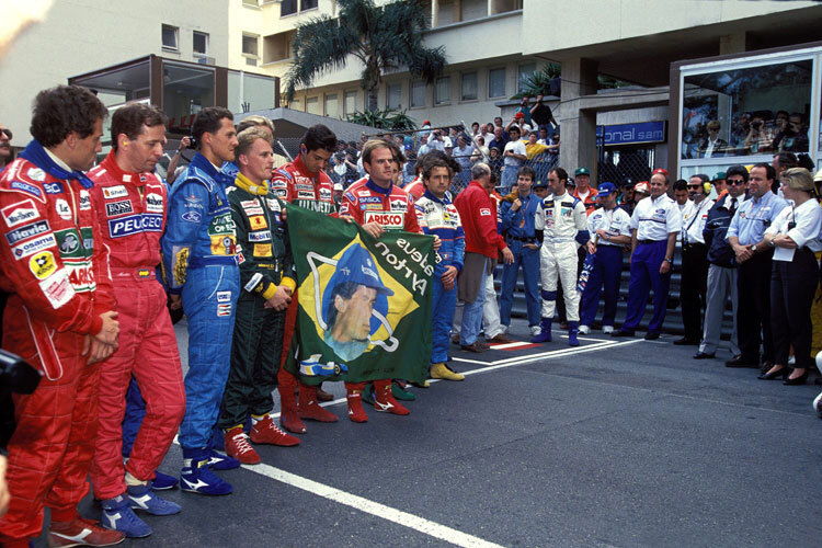 Gedenkminute in Monaco 1994
