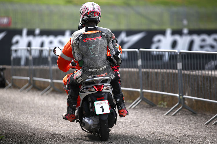 Aron Canet stürzte im Qualifying in Mugello schwer