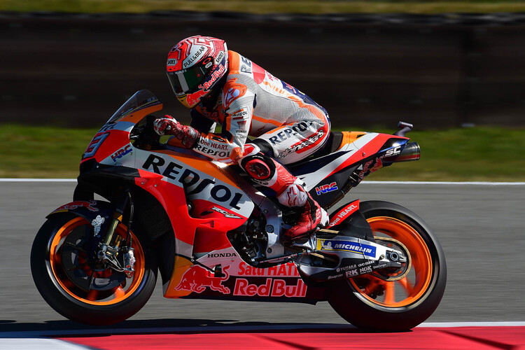 Repsol-Honda-Pilot Marc Márquez in Assen