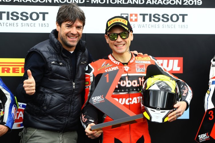 Carlos Checa 2019 mit Alvaro Bautista