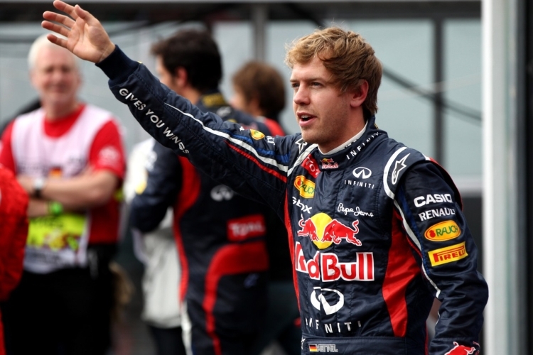 Sebastian Vettel startet von Platz Zwei