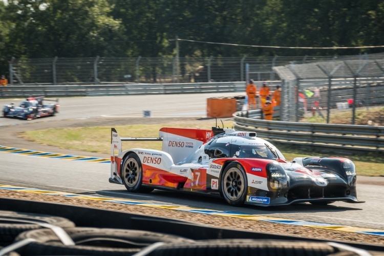 Schnellster in der Qualifikation zu den 24h Le Mans: Der Toyota TS050 Hybrid von Kamui Kobayashi