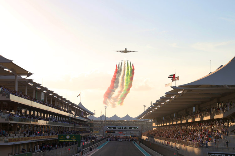 Grosses Kino: In Abu Dhabi dürfen sich die Formel-1-Gäste auf ein grosses Spektakel freuen