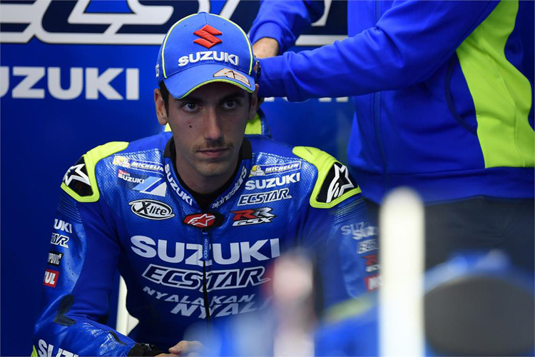 Alex Rins war am Dienstag nicht in der Lage zu fahren