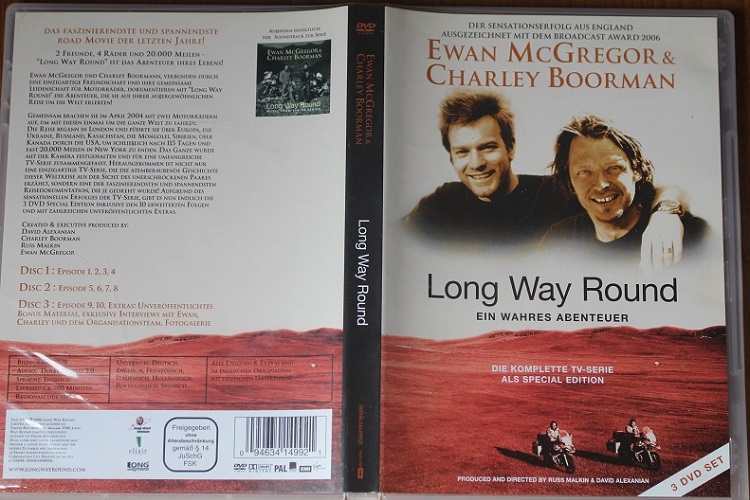 Ewan McGregor, Charley Boorman: April 2004, zwei Freunde, zwei Motorräder und eine Reise Long Way Round von mehr als 30.000 km 