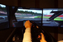 René Rast in seinem Simulator