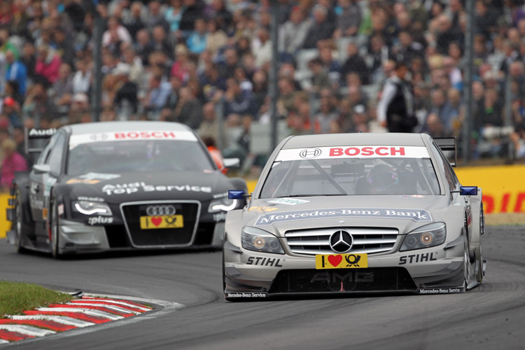 Mercedes und Audi balgen sich im Sommer im Stadion