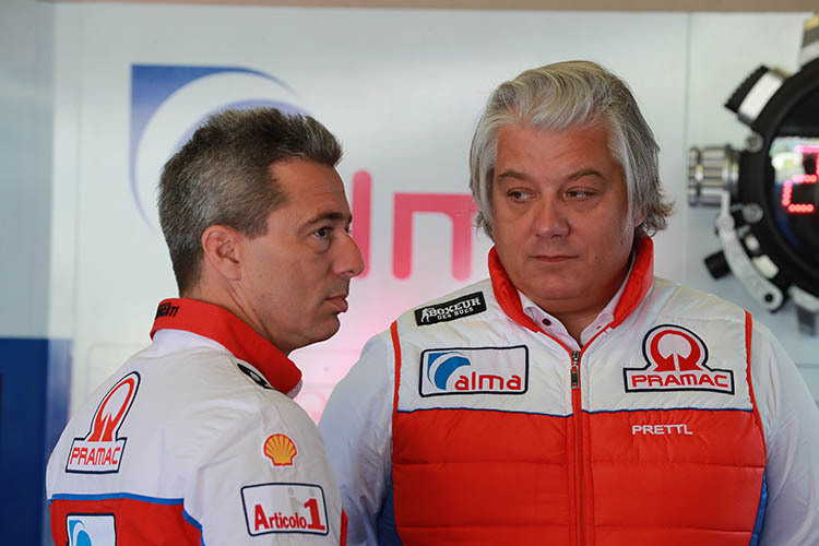 Teammanager Francesco Guidotti, Teambesitzer Paolo Campinoti 