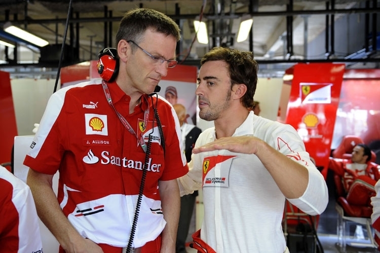 James Allison mit Fernando Alonso