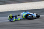 Iannone rutschte mit der Suzuki aus