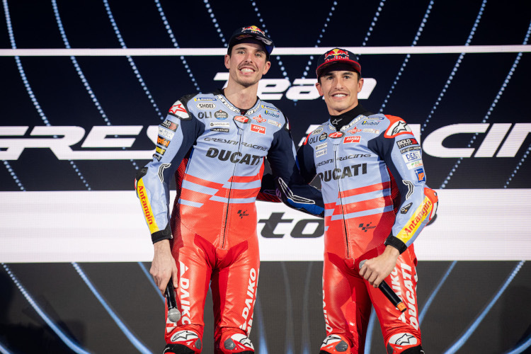 Alex und Marc Márquez in den Gresini-Farben für 2024