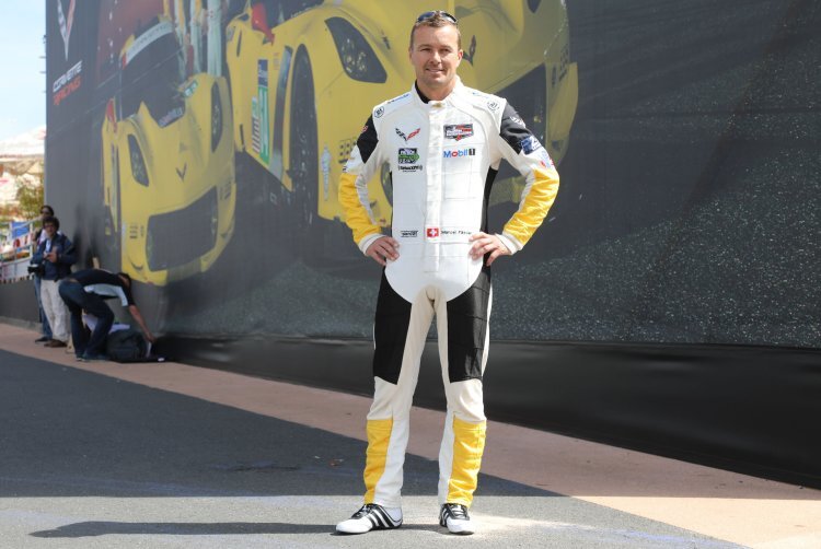Marcel Fässler im Paddock von Le Mans
