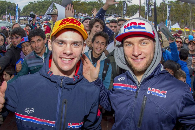 Tim Gajser und Evgeny Bobryshev in Argentinien