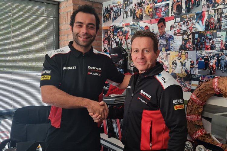 Danilo Petrucci und Teamchef Marco Barnabo sind nach zwölf Jahren wiedervereint
