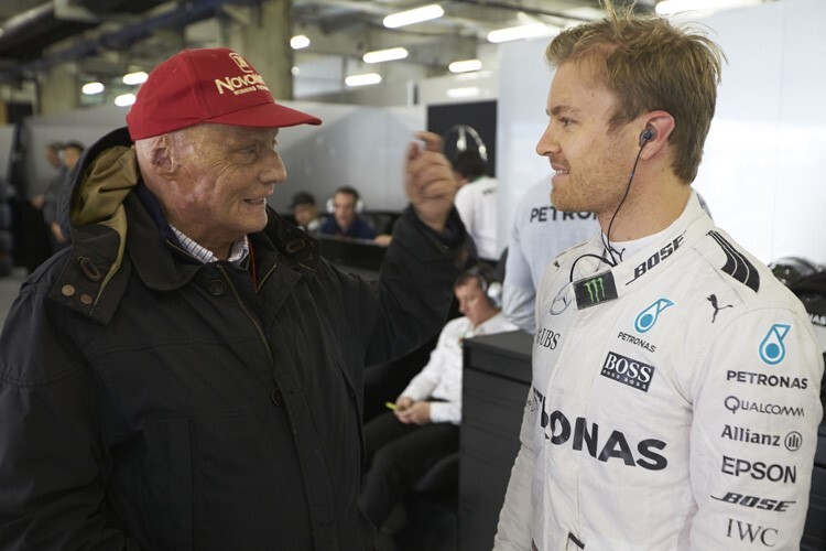 Niki Lauda und Nico Rosberg