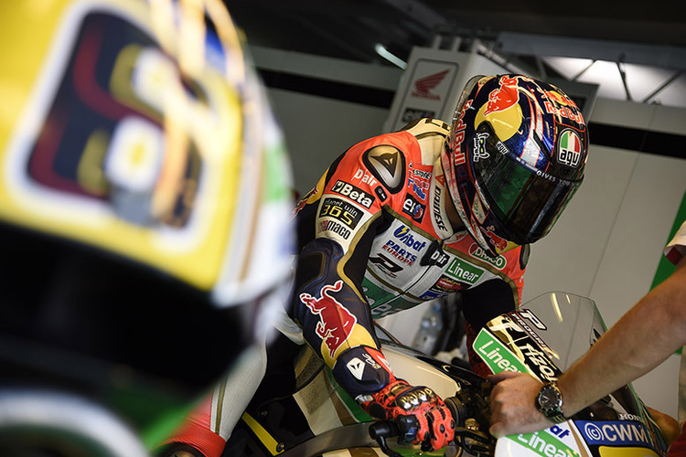 Stefan Bradl in Aragón in der LCR-Box