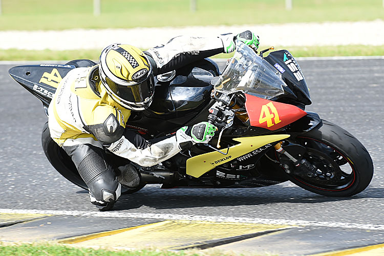 Philipp Steinmayr liegt in der IOEM Superstock 600 nur noch zwei Zähler hinter Jochen Rotter