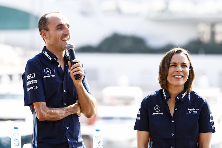 Robert Kubica und Claire Williams