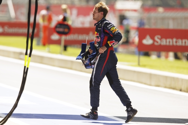Sebastian Vettel verlässt die Strecke