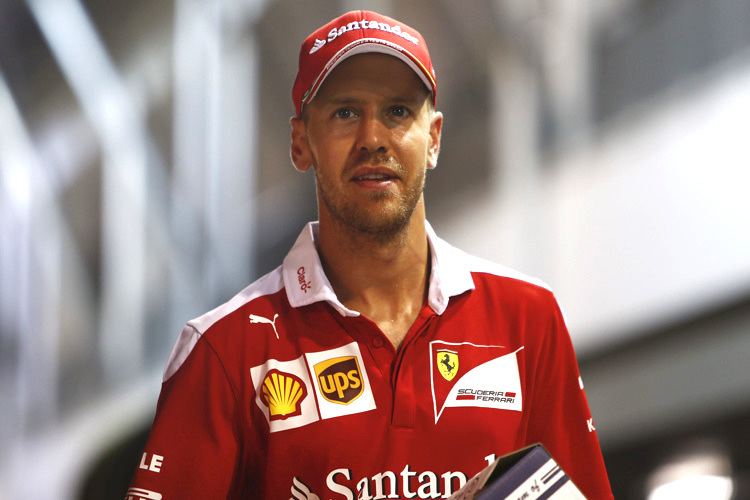 Sebastian Vettel in Singapur