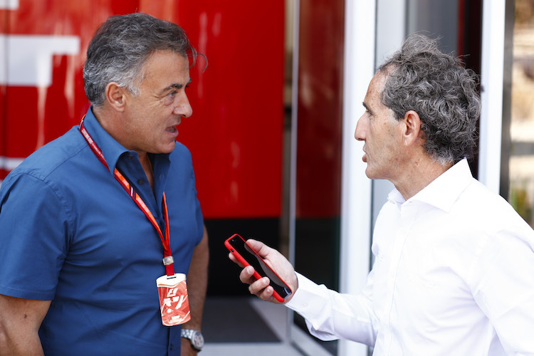 Jean Alesi und Alain Prost