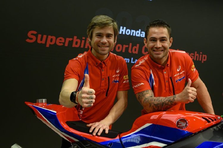 Alvaro Bautista und Leon Haslam