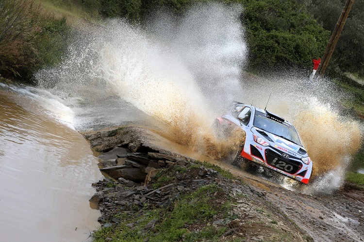 Der Hyundai i20 WRC in Portugal