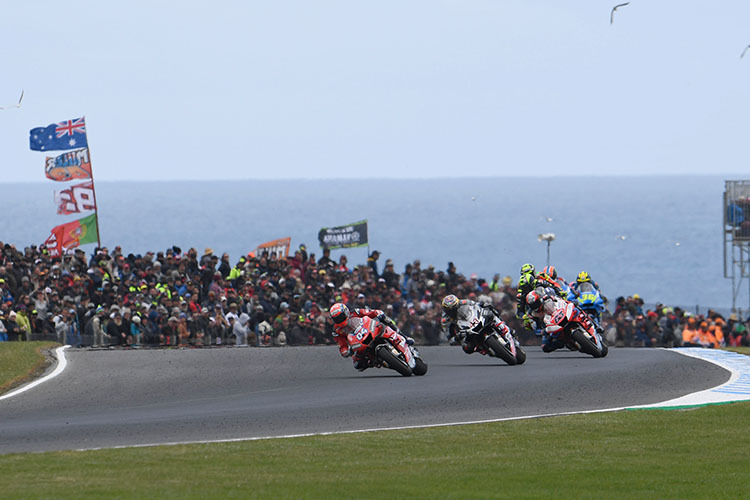 Andrea Dovizioso (04) beim Australien-GP 2019