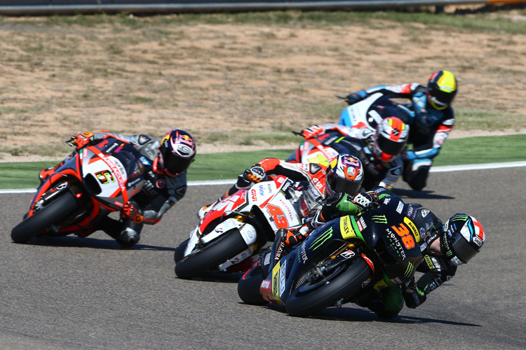 Bradley Smith vor Jack Miller und Stefan Bradl