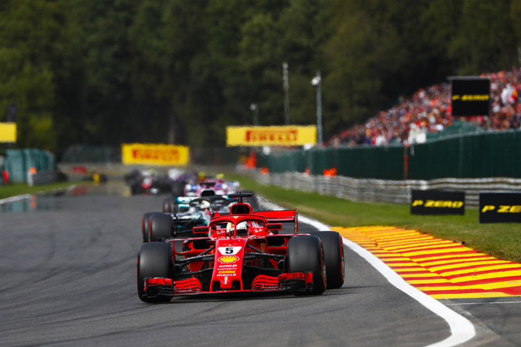 Sebastian Vettel will wie in Belgien auch in Monza an der Spitze fahren